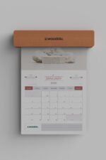 DT-02 Ahşap Duvar Takvimi - Görsel 2