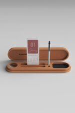 KT-01 Kapaklı Ahşap Masa Takvimi - Görsel 2