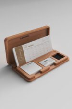 KT-02 Kapaklı Ahşap Masa Takvimi