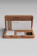 KT-02 Kapaklı Ahşap Masa Takvimi - Görsel 2