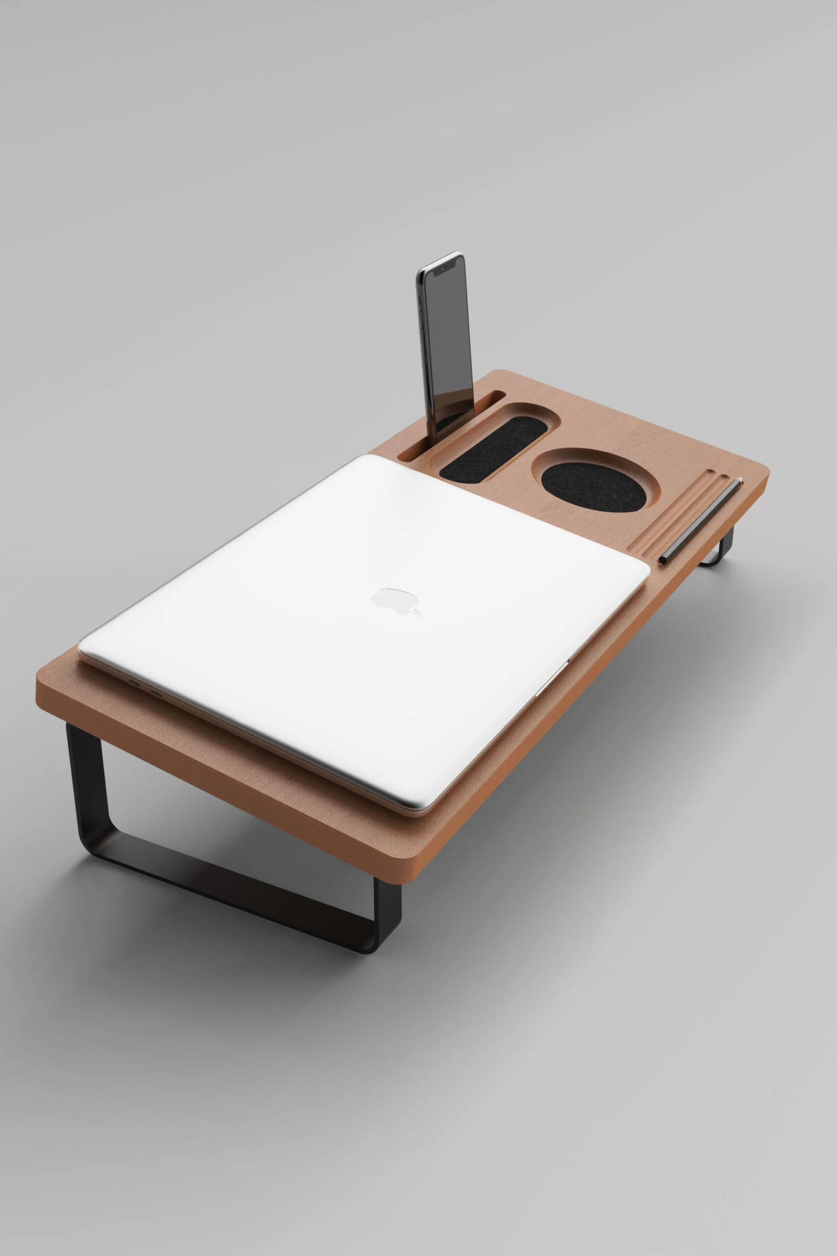 ST-01 Notebook Stand Organizer ST-01 Notebook Stand Organizer – doğal ahşap standlı masa takvimi